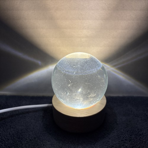 Crystal ball night light - 3d,