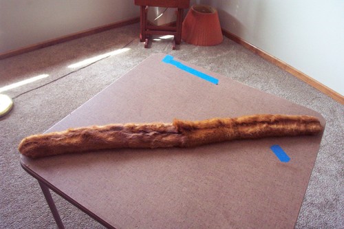 Mink stole wrap - mink,