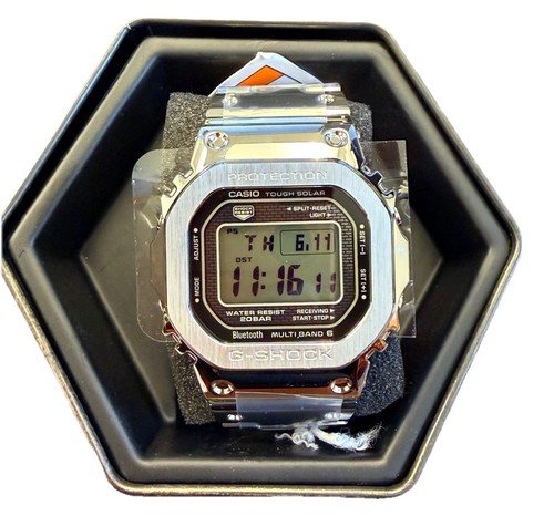 Shock full metal - g-shock, silver