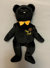 Vintage Beanie Babies 1999 TY Edition: "The End" Black Bear Soft Toy