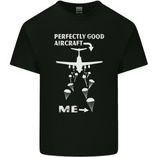 Perfectly Good Aircraft Skydiving Skydiver Mens Light Cotton T-Shirt
