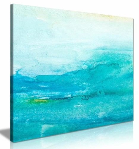 Abstract modern art teal - abstract,