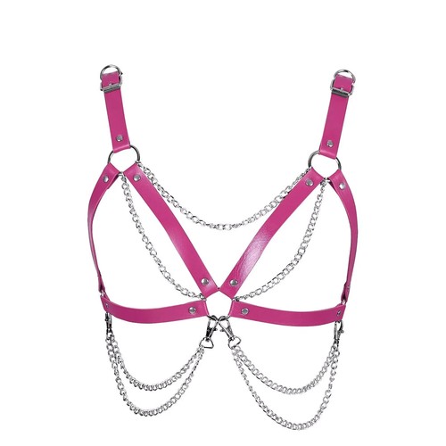 Breast harness leather waist - breast,