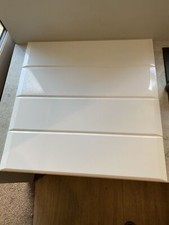 4 X WHITE GLOSS KITCHEN  MFI