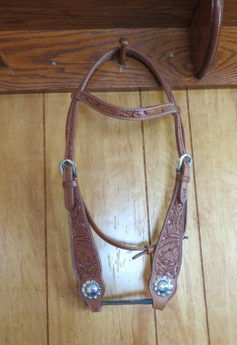 New leather horse brow band - horse,