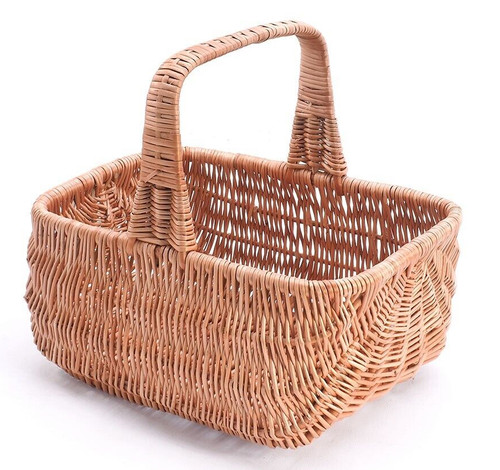 Wicker basket vintage - vintage, handmade