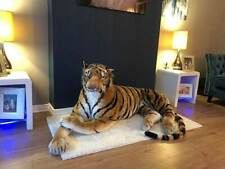 Tiger Life size Giant Lying Soft Large Toy Plush 245 cm Realistic Bengal Cat