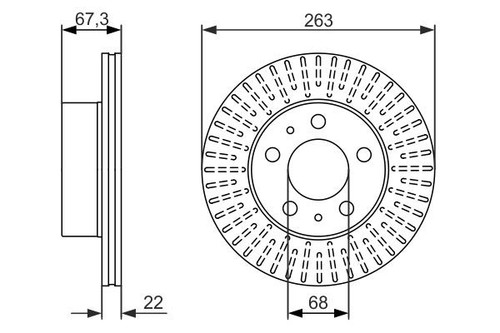 Brake disc for volvo - 2x,