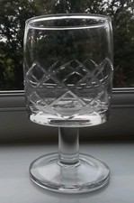 Unusual Vintage Clear Cut Glass, Wine Glass ?