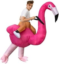 Inflatable Dinosaur Costume Riding T-Rex Air Blowing up - new but missing blower