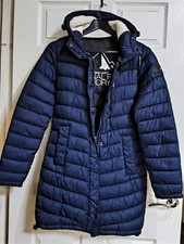 Superdry Fuji Parka Jacket UK 12 Navy
