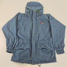 BERGHAUS Jacket Medium Blue Men's Gemini Whistler Nylon Waterproof Hooded