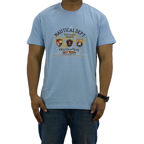 Mens printed shirts blue - printed, t