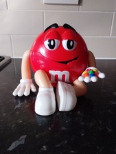 Mars Chocolate Red M&M Red Candy Dispenser Container Novelty 2013 Collectible