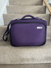 Antler Flight Travel Bag Purple Cabin Luggage Hand Carry Adjustable Strap