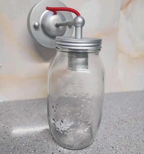 Glass jar wall light moonshine - light,