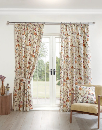Lined pencil pleat floral - pencil,