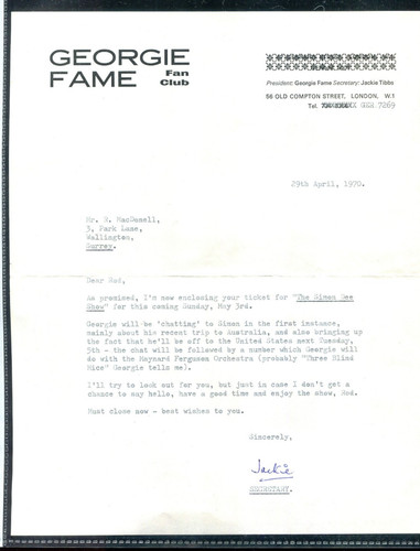 Georgie fame very nice - georgie,
