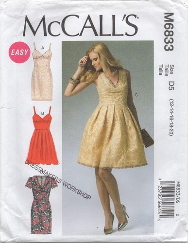 Mccalls sewing pattern 6833 - sewing,