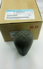 GENUINE GREY LEATHER GEAR SHIFT KNOB FOR TOYOTA HILUX KUN26 MK6 SR5 FORTUNER