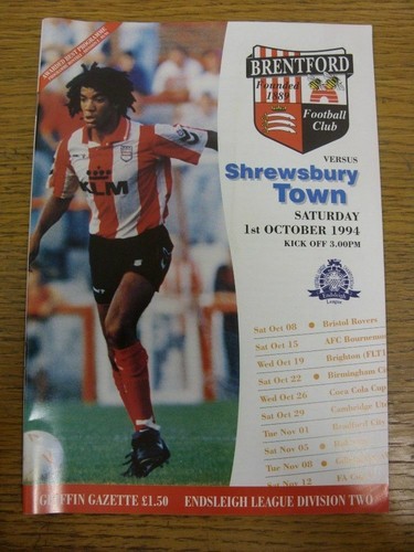 1994 brentford v - 01/10/1994,