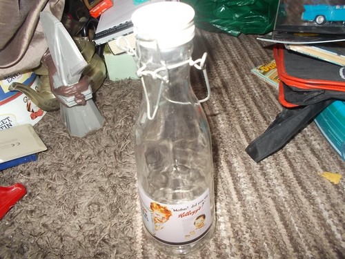 Vintage milk bottle - vintage, mint