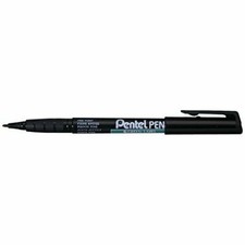Pentel NMS50 Permanent - Fine Tip 1mm Line - Marker Pens BLACK - 1 3 6 12 Pens