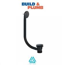 Viva Black Luxury Clicker Plug Combination Bath Waste & Overflow Click Clack