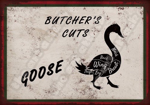 Butchers cuts metal - (goose),