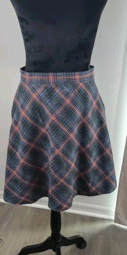 Vtg lizwear plaid wool line - lizwear, a-line