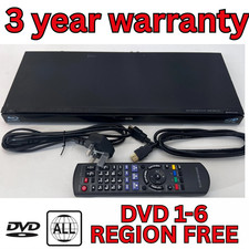 Panasonic DMP-BDT110 3D Blu Ray DVD Player & Remote Warranty USB Multi Region