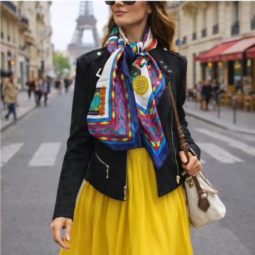 Celine equestrian silk scarf