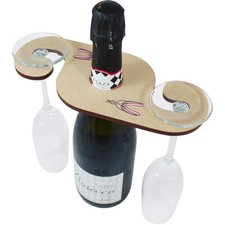 'Ballet shoes' Wooden Wine Glass / Bottle Holder (GH00072297)