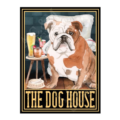 The dog house - dog, tin