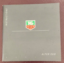 TAG HEUER WATCH BOOKLET MANUAL FOR ALTER EGO WATCHES