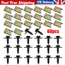 40x Undertray Clips For BMW 1/3/5/6/7/8 Under Engine Shield Guard Bolt Screw Kit