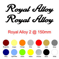 Royal Alloy 2 x 150mm Stickers Classic Scooter Leg Shield Toolbox Quality Decals