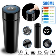 Smart Thermos Water Bottle LED Thermal Drink Cup Insulated Stainless Steel Flask