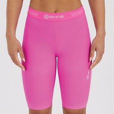 Skins Womens Dynamic Force Compression Half Tights Size Small Pink Performance