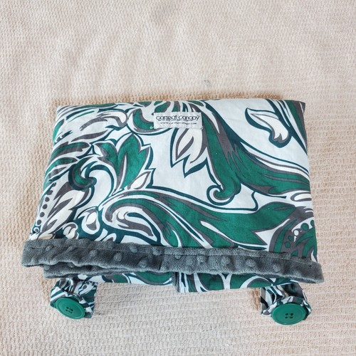 Car seat canopy green grey - canopy,
