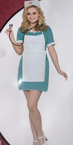 Ladies scrub nurse green - scrub,