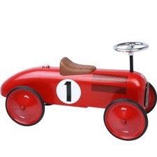 Vilac Vintage Racing Ride-On Car Red Pedal Steel Classic Kids Toy New In Box