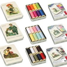 Gutermann Thread Gift Set in Tin Nostalgic Sew-All Pastel, Brights, Classic