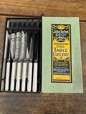 Vintage Dinner Knives John Turton Veribest Stainless  9 1/4" Boxed NOS