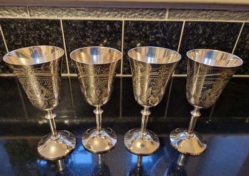 Vintage silver plated wine - vintage,