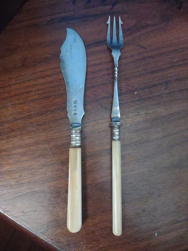 Epns pickle fork cheese knife - epns,