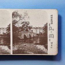 Lake District Victorian Stereoview 3D C1900 Newby Bridge The Swan Hotel Cumbria