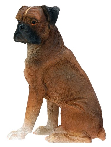 Boxer dog collectible statue - collectible,