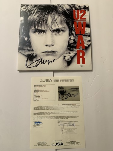 Bono signed war vinyl - bono,