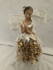 Gisela Graham Fairy Christmas Tree Topper Decoration  Angel good 